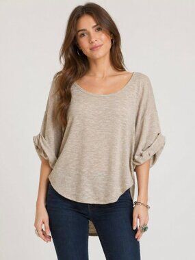 Free People Top Blouse Tunic Beachy Coastal Small